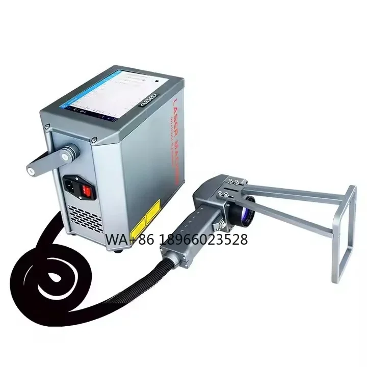 סיבים אופטיים מכונת סימון אינפרא אדום כף יד מכונת קידוד מתכת תעשייתית קטנה