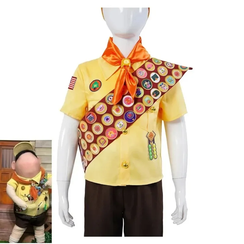 

Аниме фильм вверх Рассел костюм дети взрослые семейная форма шляпы аксессуары ролевая игра Хэллоуин вечеринка косплей ternox