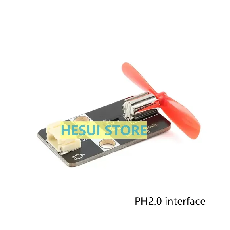 Motor with fan blade module positive and negative motor switch PWM speed regulation 5v circuit