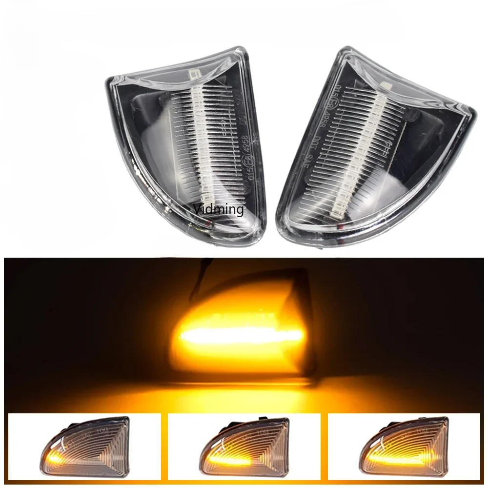 

2pcs For Mercedes Benz Smart Fortwo W451 Coupe Cabrio LED Dynamic Turn Signal Side Marker Light Sequential Blinker