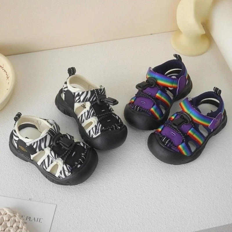 

Fashion Girls' Shoes Summer New Child Sandals Soft Soled Baby Shoe Anti Slip Kids Beach Shoes Simple Girls Sandals