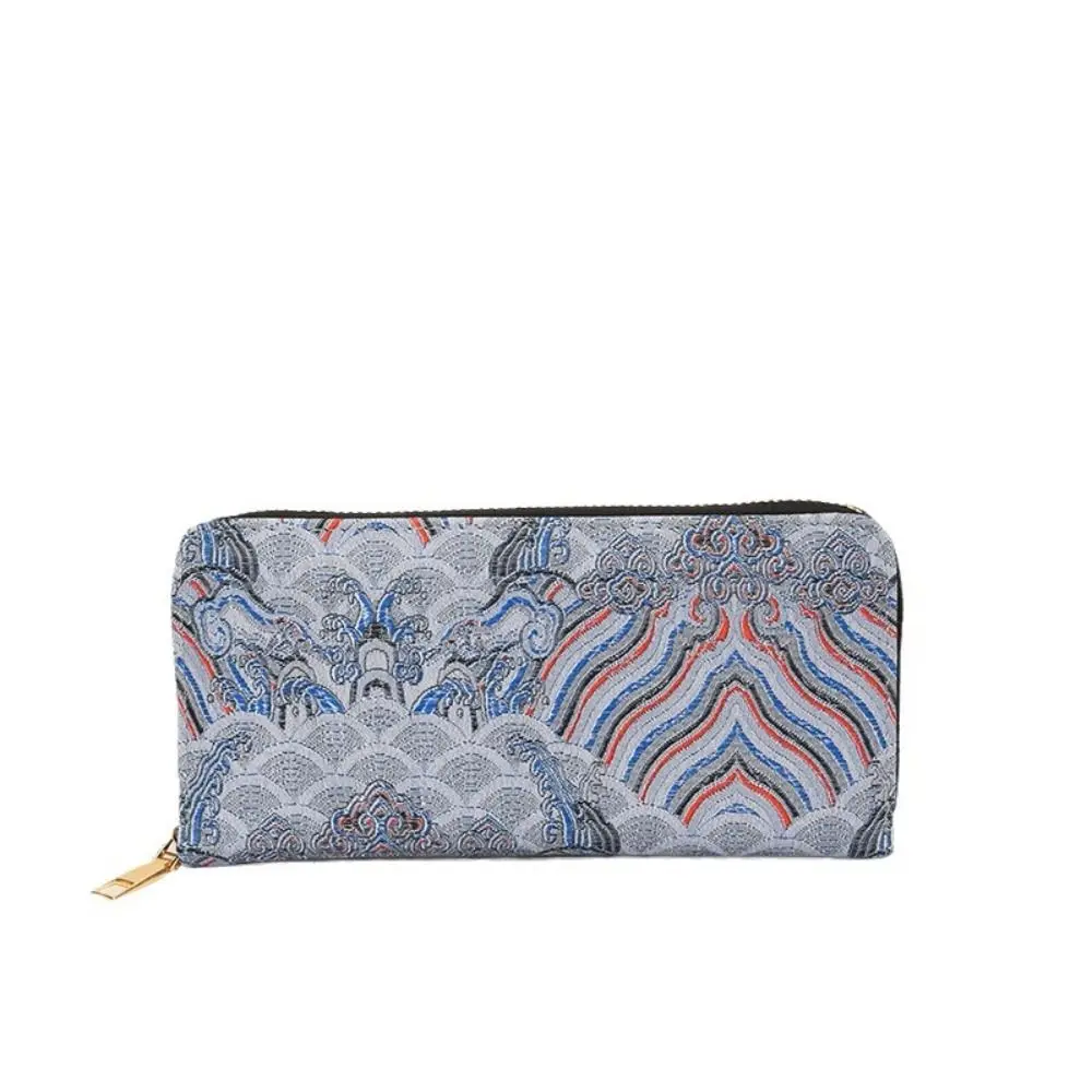 

Zipper Women Long Wallet Clutch Bag Multiple Card Slots Card Holder Handheld Card Storage Bag PU Leather Coin Purse Female