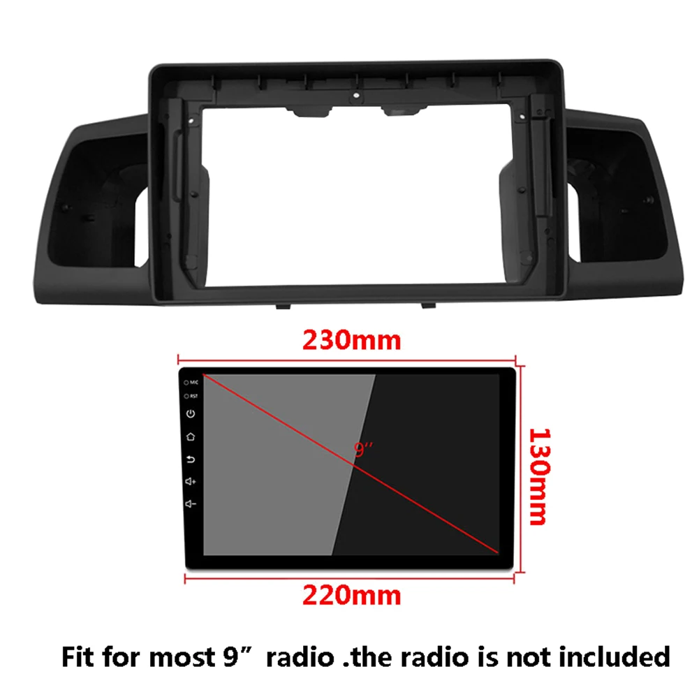 

F9-2Din 9 Inch Car Control Radio Stereo Panel Dash Frame For TOYOTA Corolla EX 2007-2017 Fascia Dash Frame