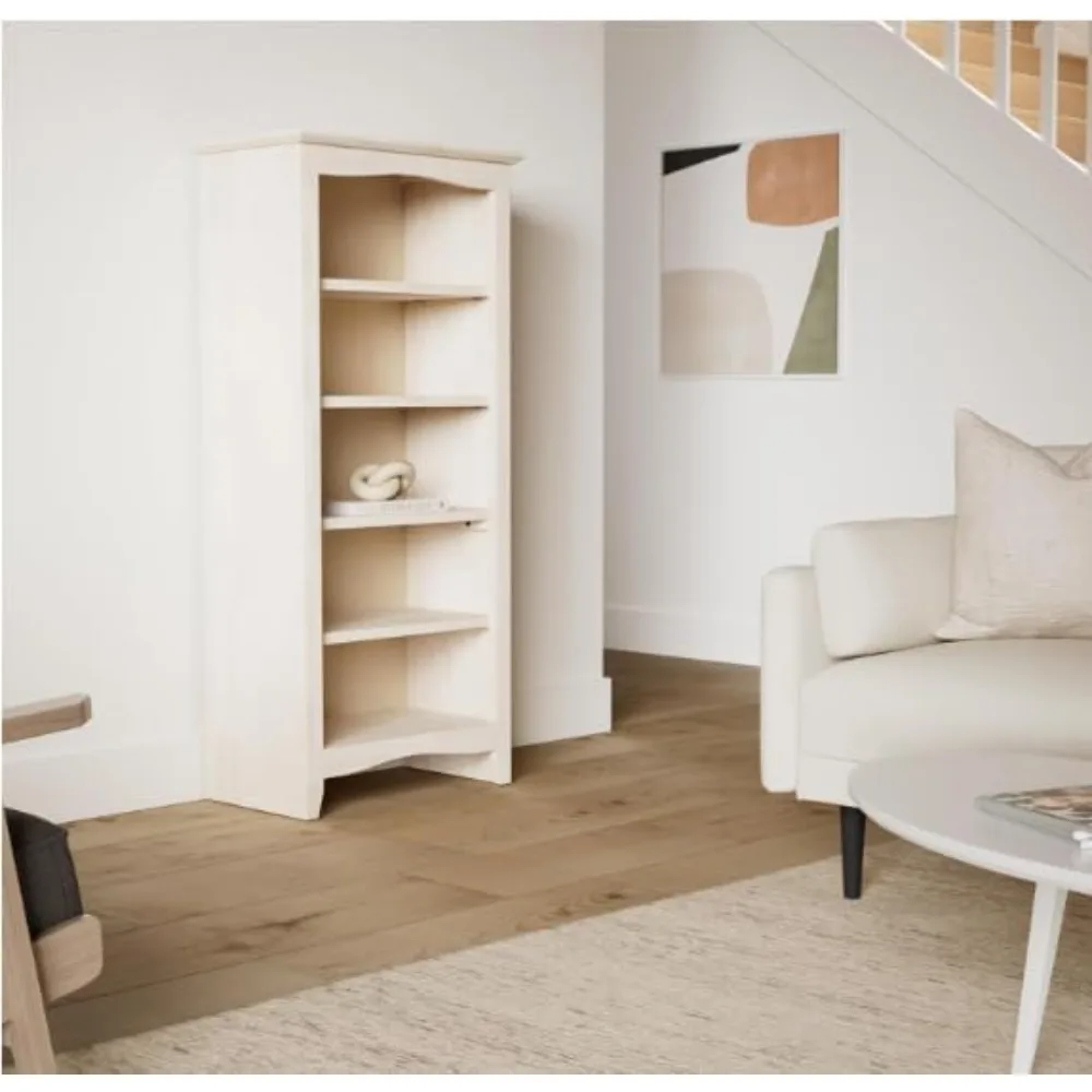 IC International Concepts 60" High Solid Wood Shaker Style Bookcase