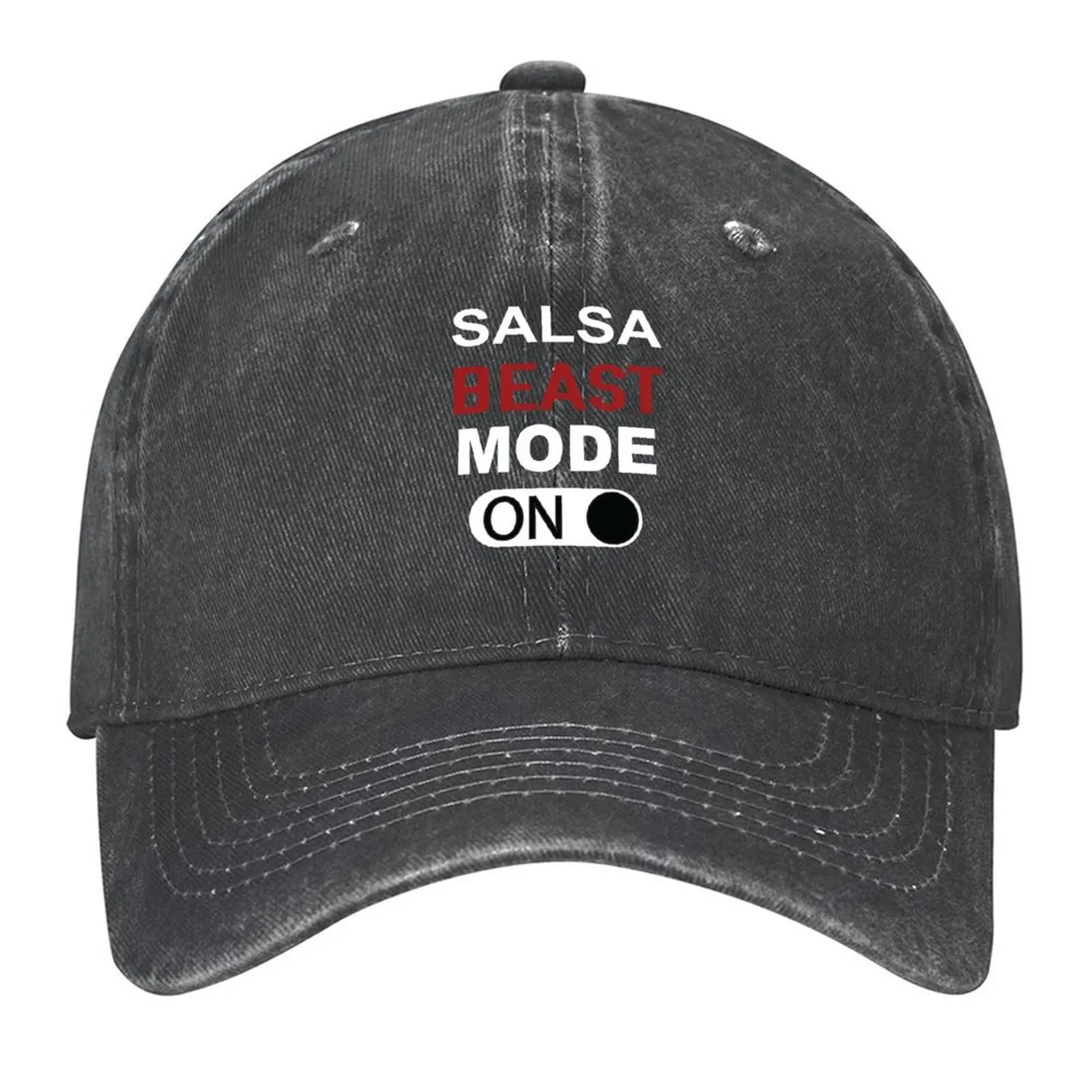 

Salsa Beast Mode On, Salsa Dancer, Dance Baseball Cap Trucker Hat Male hat men's big size hat Designer Men Caps Women's