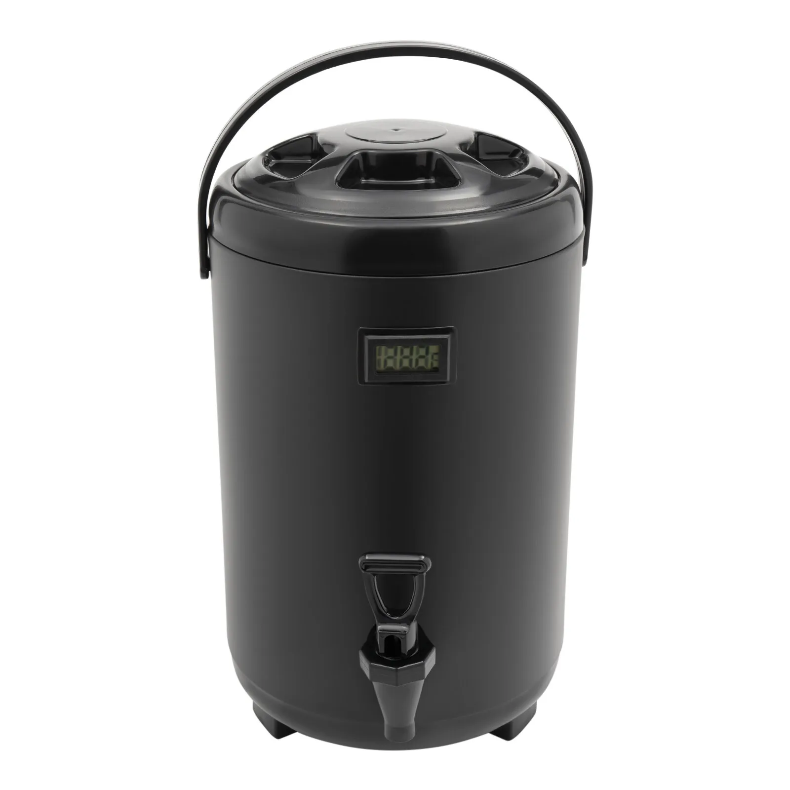 10-litrowy czarny izolowany dystrybutor do napojów/serwer do gorących napojów, izolowany dystrybutor do napojów ze stali nierdzewnej
