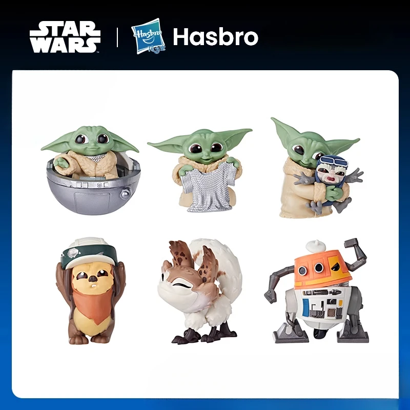 Hasbro Star Wars Grogu Series Doll Models Cute Desktop Decorations Movie Peripheral Figures Children's Toys Birthday Gifts