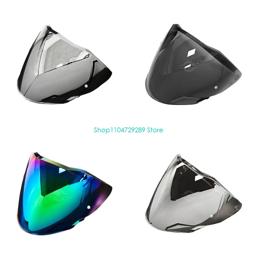 

D8KE Легко заменить линзу шлема для мотоциклетных шлемов OF618 с фильтром Clear View UV400, противотуманным покрытием