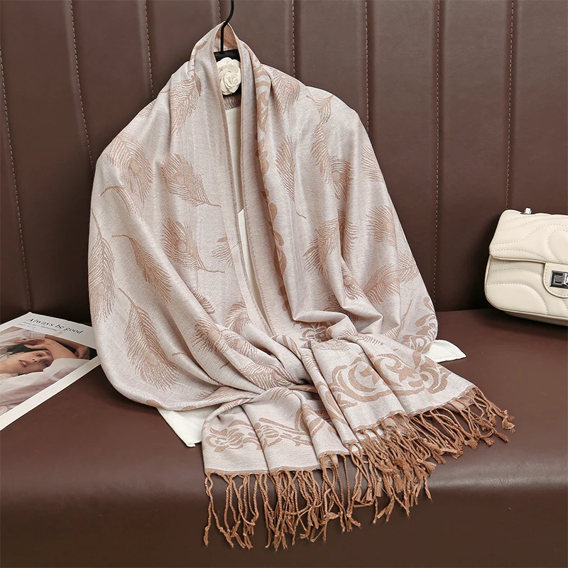 2024 Luxury Thick Cashmere Scarf Women Print New Wraps Pashmina Travel Poncho Warm Blanket Winter Bufanda Shawl Female Stoles