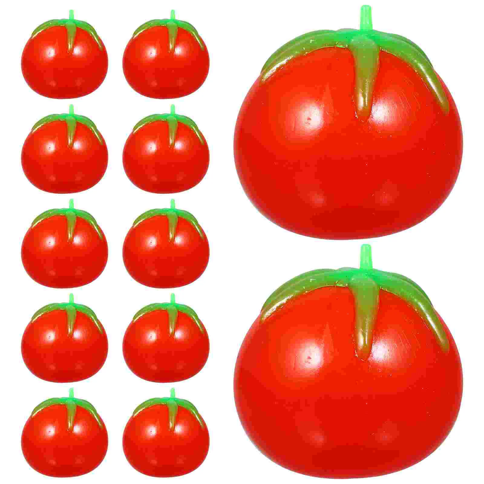 

12 Pcs Vent Tomatoes Decompression Toy Shape Toys Baby Infant Reliever Squeeze Ball Plastic Child Anxiety Balls