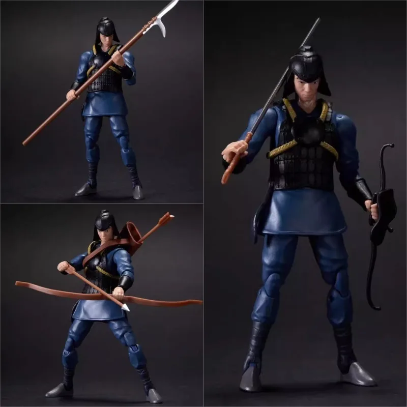 Model lalki w skali 1/18 z chińskich postaci z czasów Trzech Królestw: Zhao Yun, Gong Sun Zan, pasujący do figurek akcji 3,75 cala, jako ozdoba.