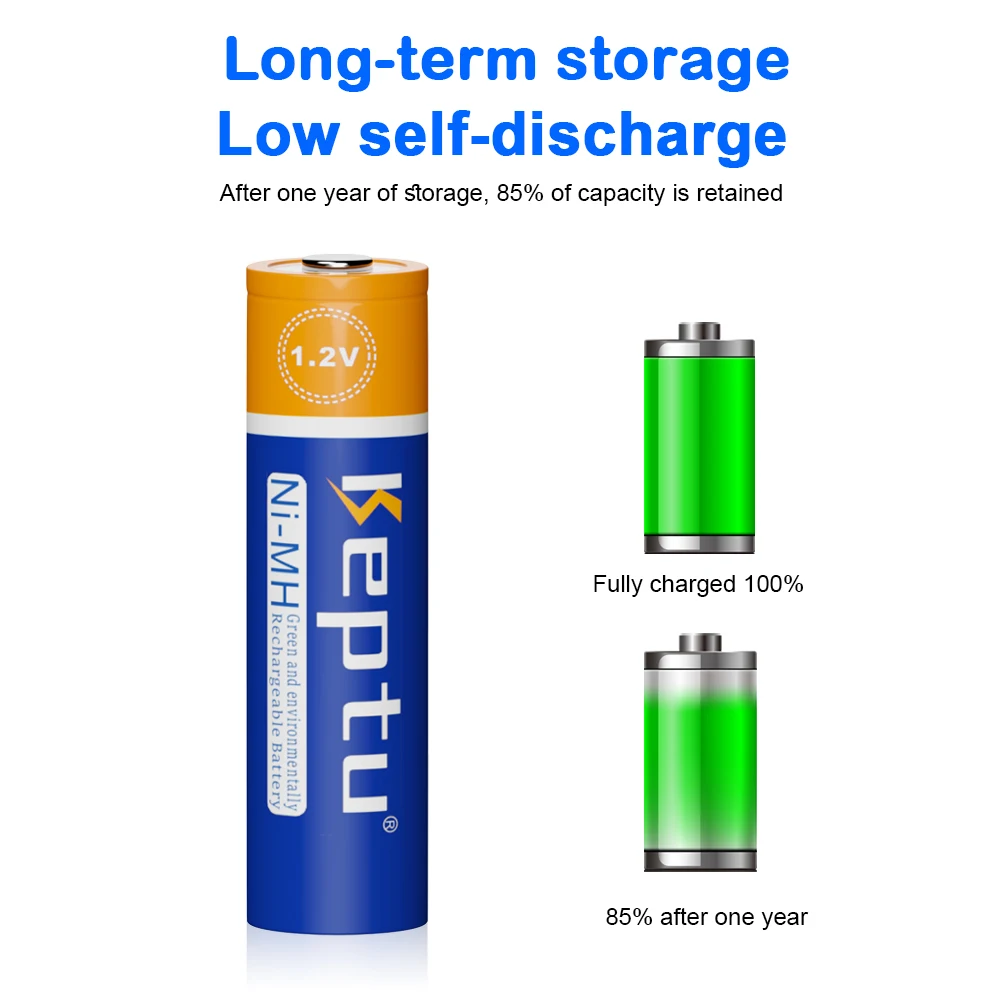 AA Battery NiMH Rechargeable Batteries 1.2V 2200mAh Low self-discharge 2A Battery For Toy And Camera image 5