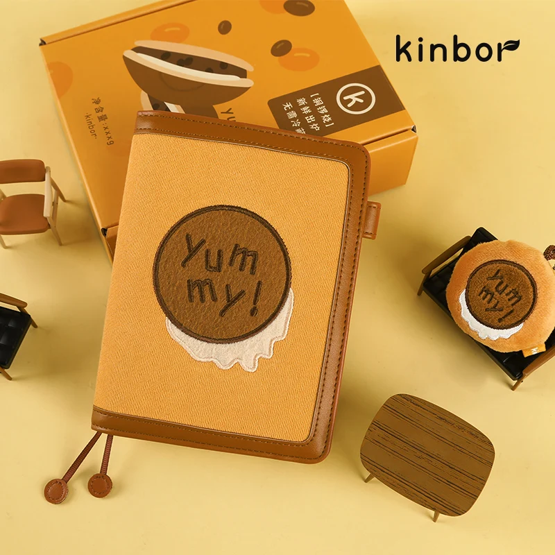 kinbor-summer-friends-causeway-a6-cute-kawaii-notebook-burning-set-gift-box-ins-cute-style-notebooks-record-book-girl-handbook