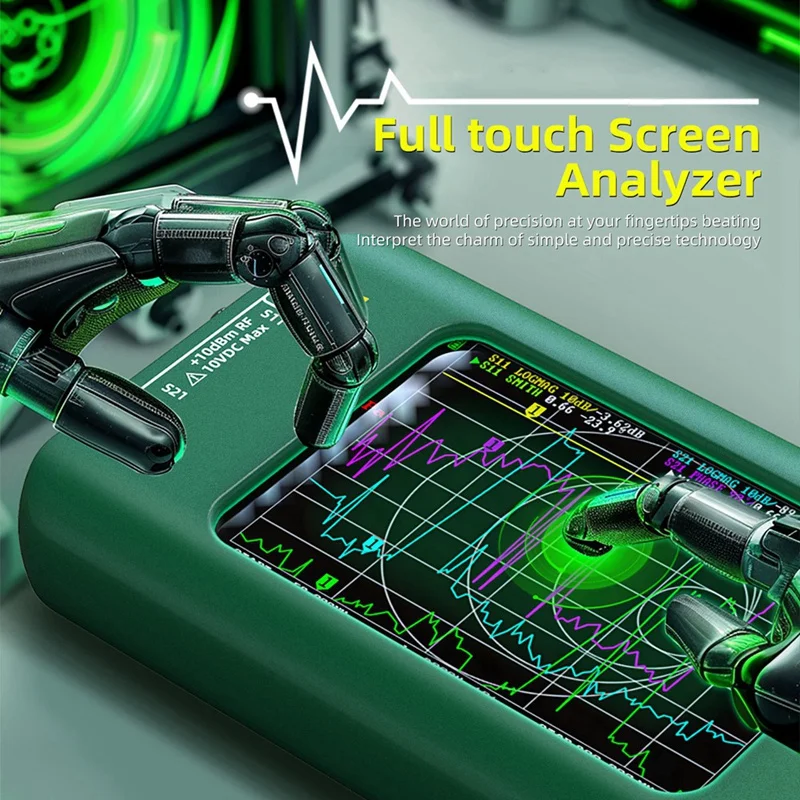 Rise-nanovnaベクトルネットワークアナライザー,3.98インチタッチスクリーン,10khz-1.5ghz, mf, hf, vhf, uhf, shf, nanovna