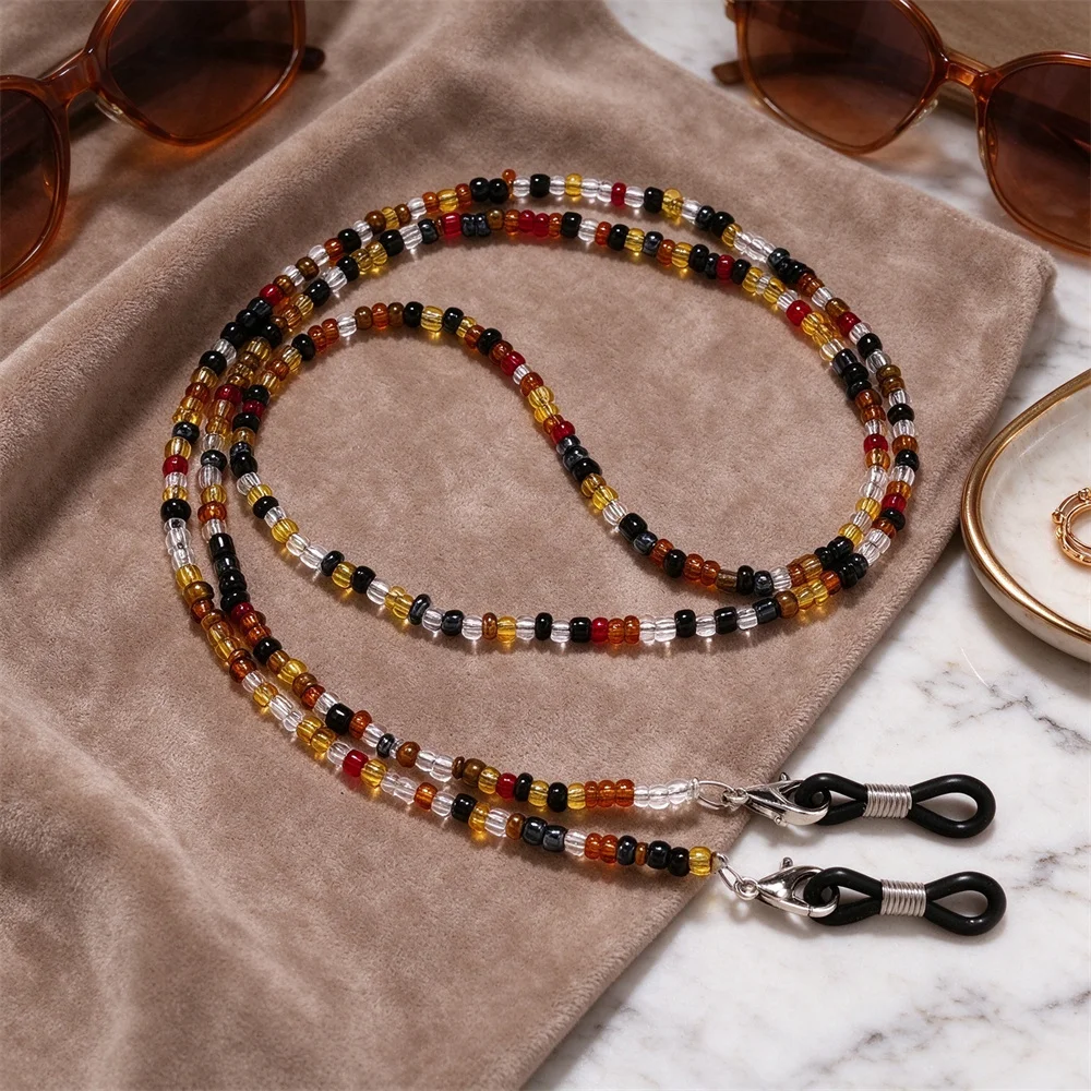 Kristall Gläser Kette Für Frauen Elegante Sonnenbrille Lanyard Halter Lesebrille Strap Maske Kette Hals Schnur Hängen Auf Hals Schmuck – Detail 2