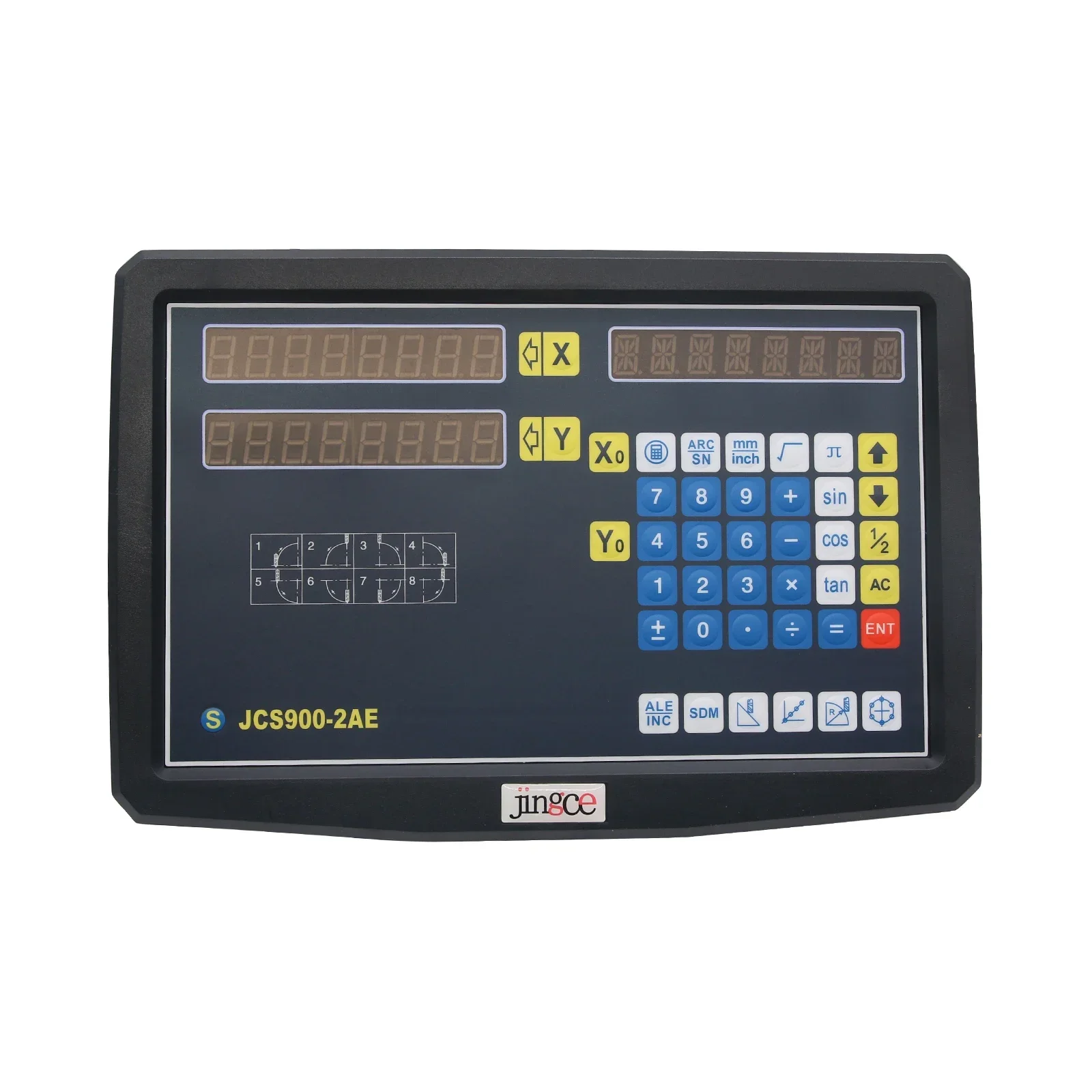 2026/2 Axis DRO Digital Readout Digital Display Meter for Milling Lathe Machine with Linear Scale
