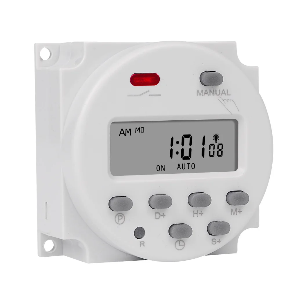 

CN101S 1 Second Interval 5V 12V 24V 110V 220V Digital LCD Timer Switch 7 Days Weekly Programmable Automatic Cycle Timing Relay