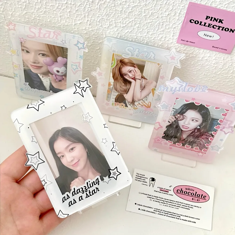 Original Y2K Star Student Star Card Display Stand Card Brick Stand Card Cover Table Card Cover Protection Card Cover