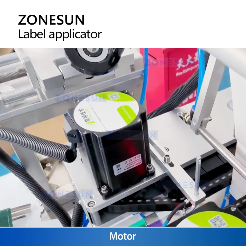 ZONESUN Automatic 3-side Flat Surfaces Corner Labeling Machine Label Applicator Plastic Box Book Sticker Equipment ZS-TB833C