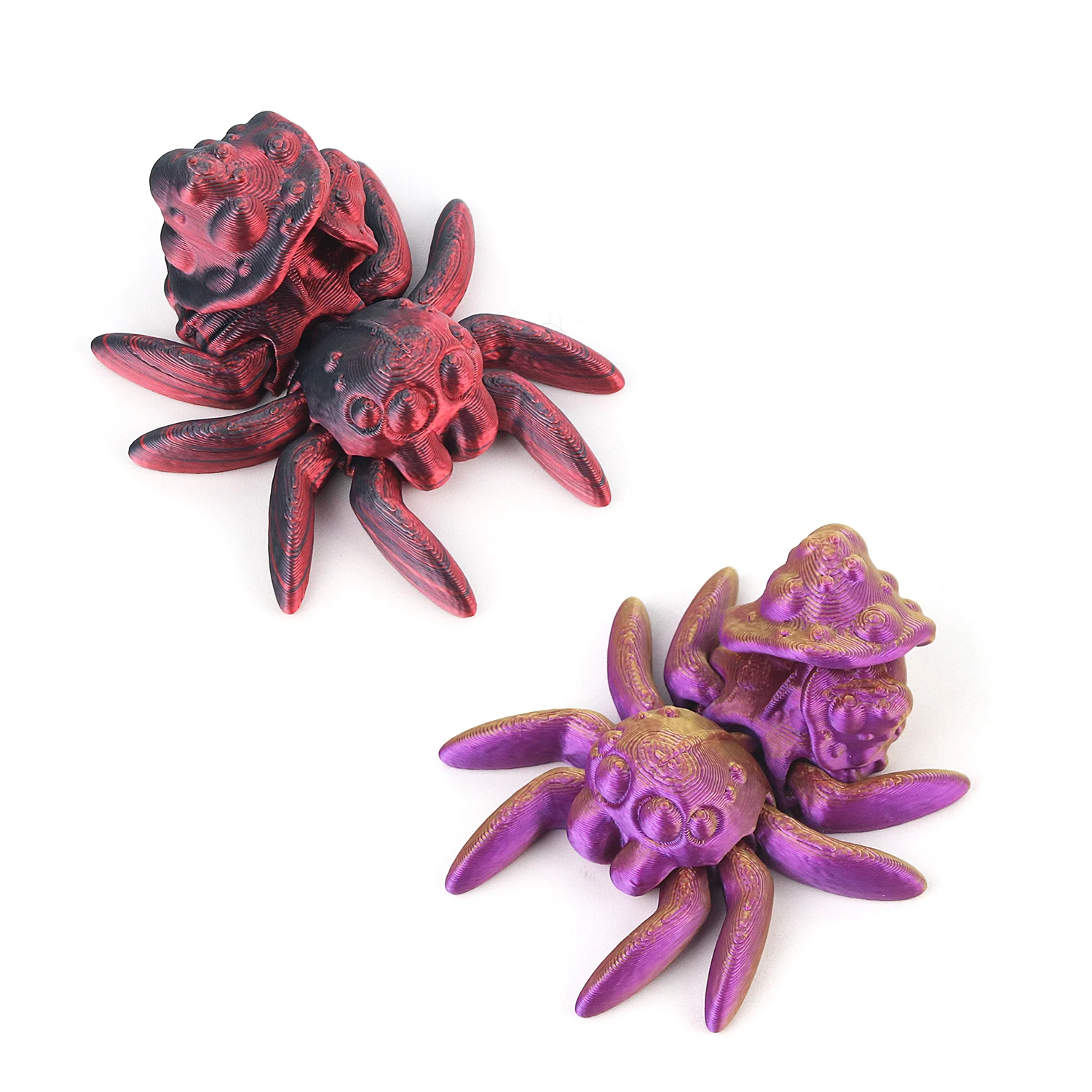 3D printed mushroom spiders, simulated animal toys, parent-child interactive entertainment