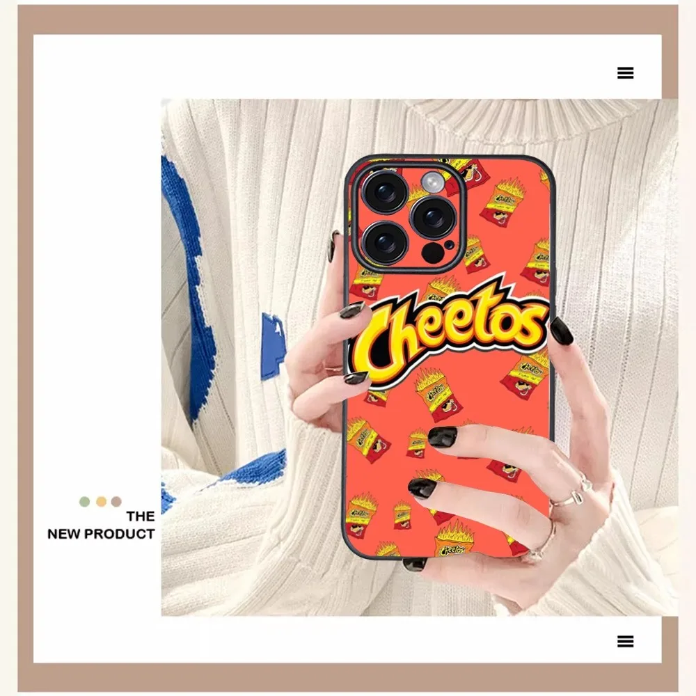 C-Cheetos and S-Snack Food Phone Case For iPhone 16 15 14 13 12 11 PRO MAX PLUS Mini TPU Soft to Skin-friendly case