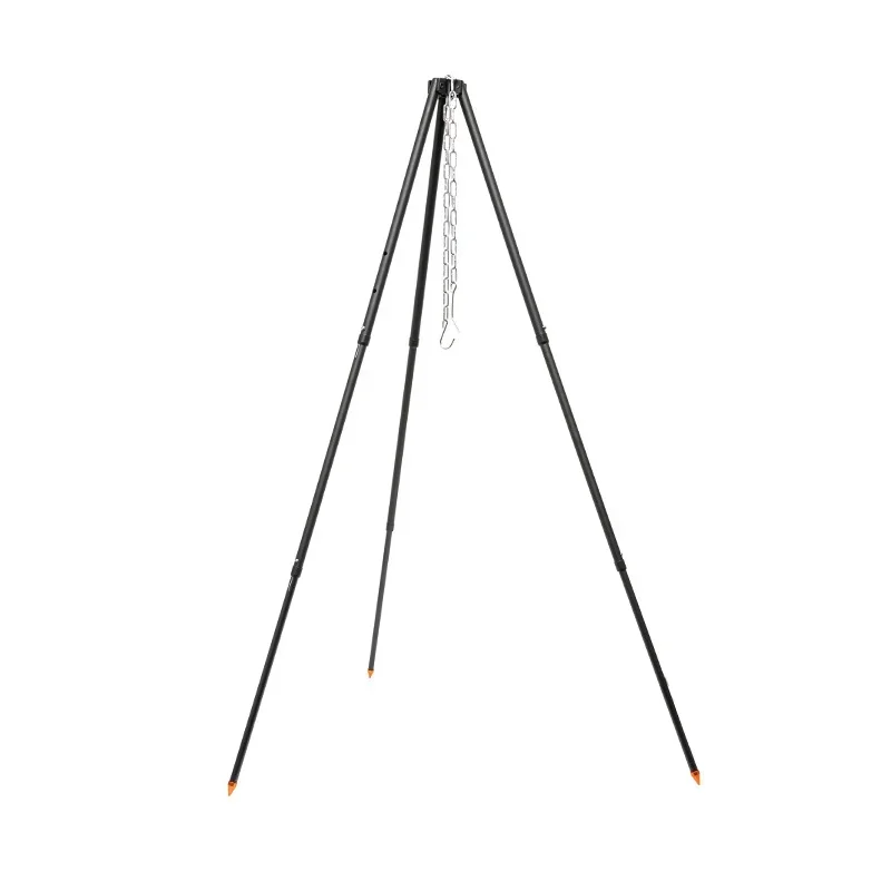 Adjustable Tripod for Outdoor Campfire Pot, Kettle Grill Holder, Portable Cookware for Camp