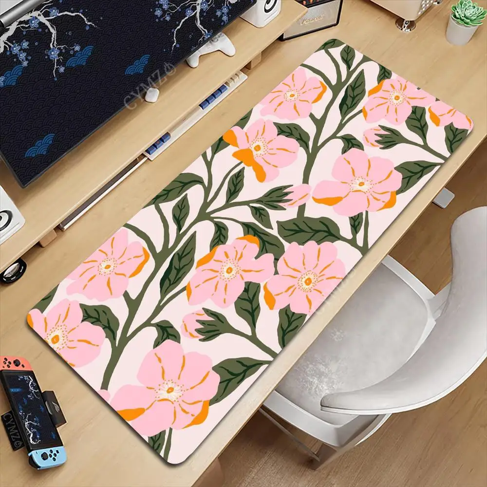 

Ретро стиль романтические цветы коврик для мыши настольный коврик игровые коврики противоскользящие прочные настольные аксессуары клавиатура настольные коврики maus pad