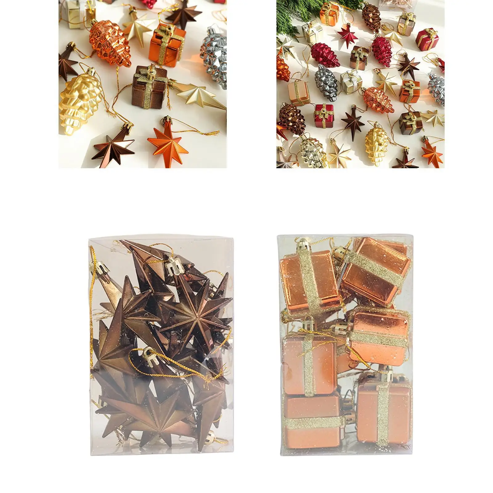 12Pcs Christmas Hanging Pendants Decorations for Holiday Living Room Window