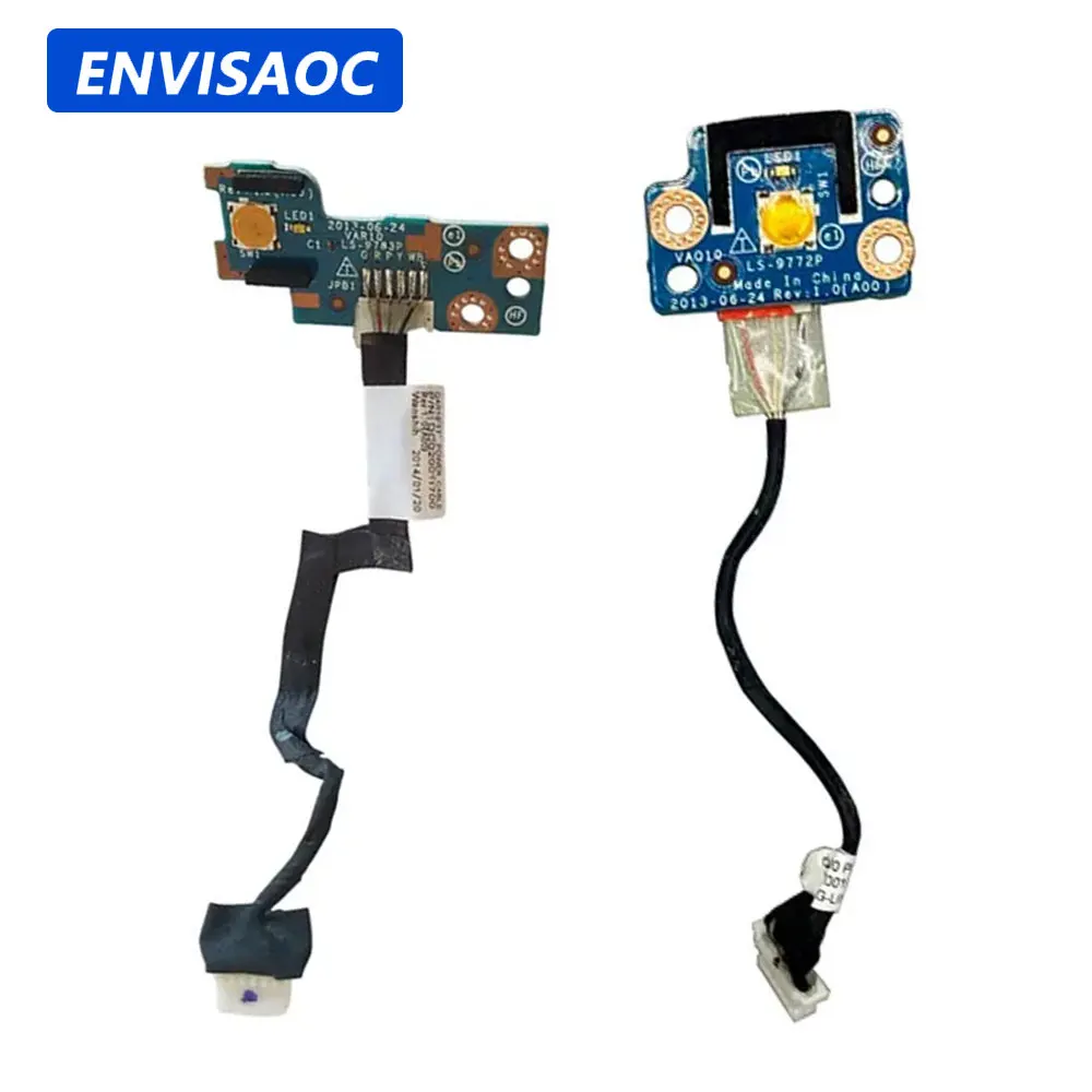 For Dell Precision M4700 M4800 M6800 Laptop Switch Power Button Board with Cable Repairing Accessories LS-9772P LS-9783P