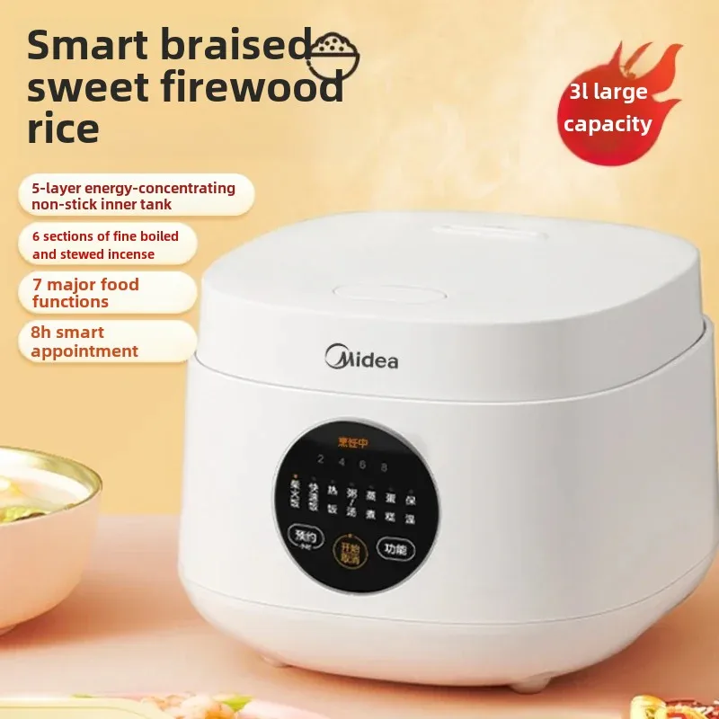 220V Rice Cooker Household Multi-function 2-4 People Small Mini Soup Cooking Dual-purpose Smart Rice Cooker Cooking