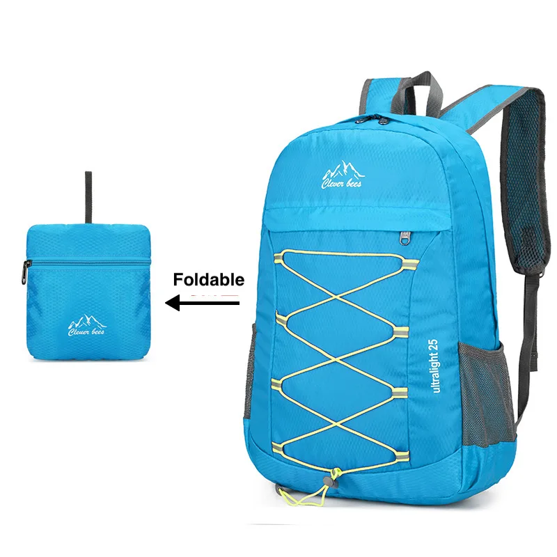 Mochila plegable portátil para hombre y mujer, bolso ultraligero para escalada al aire libre, ciclismo, senderismo, mochila de viaje