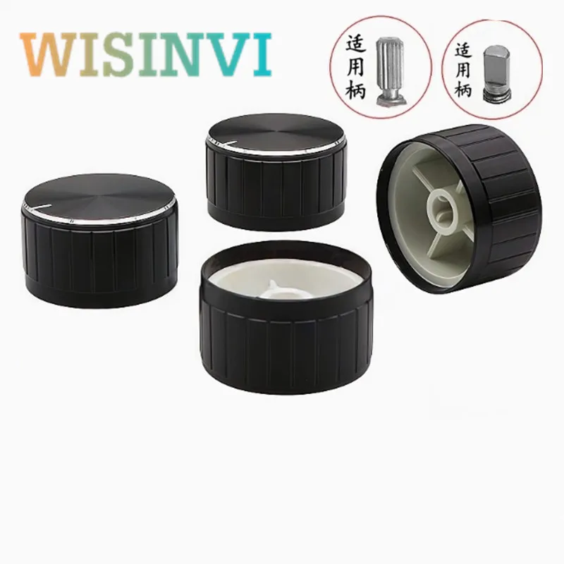 5 قطعة سبائك الألومنيوم الجهد المقبض HIFI مكبر للصوت حجم المقبض غطاء قطر 30 مللي متر الارتفاع 17 مللي متر D محور/زهرة على شكل ثقب 6 مللي متر #1