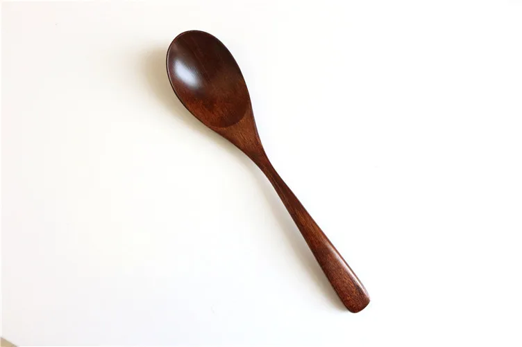 Hot Spoons Wooden Soup Spoon Eco Friendly Tableware Natural Ellipse Wooden Ladle Set for For Eating Mixing Stirring Soup Spoons