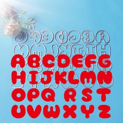 New 3cm high with 26 capital letters cutting die for bicycle scrapbook paper gift card DIY decorative diesing template