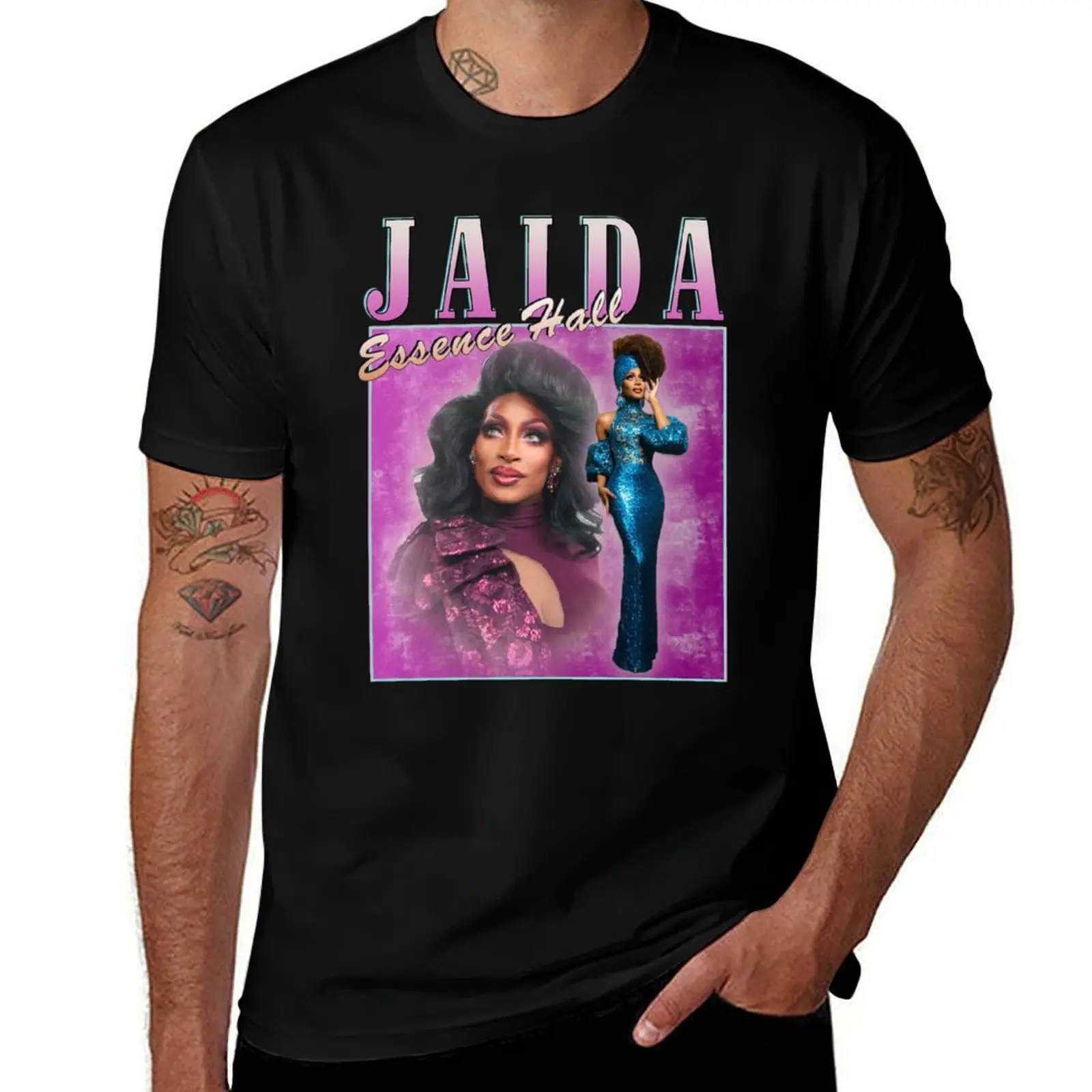 Jaida Essence Hall vintage retro design T-Shirt Construction Work Tee Shirt T-Shirt
