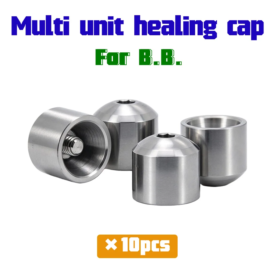 Multi Unit Healing Cap for B.B. System 10pcs Titanium Prosthetic Components Dental Implant Surgery Healing Abutment Lab Parts