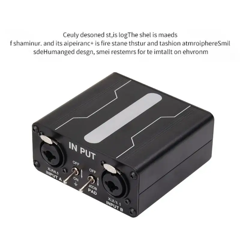 6.5 Isolatori rumore mix 2 canali Suoni correnti Mix rumore Microfoni Filtro