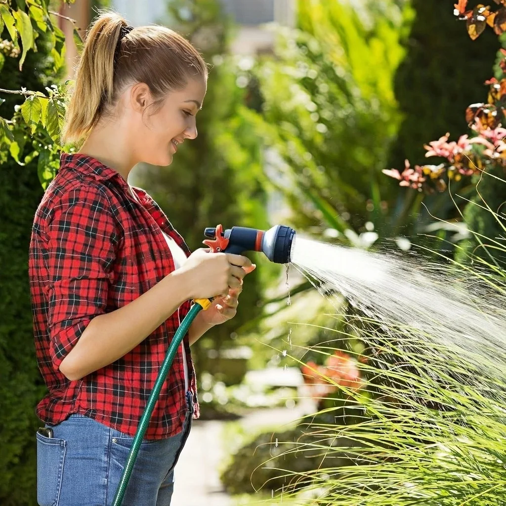 Garden Watering Gun 8 Modes High Pressure Sprayer Adjustable Irrigation Watering Nozzle Plant Lawn Yard Watering Sprinkler