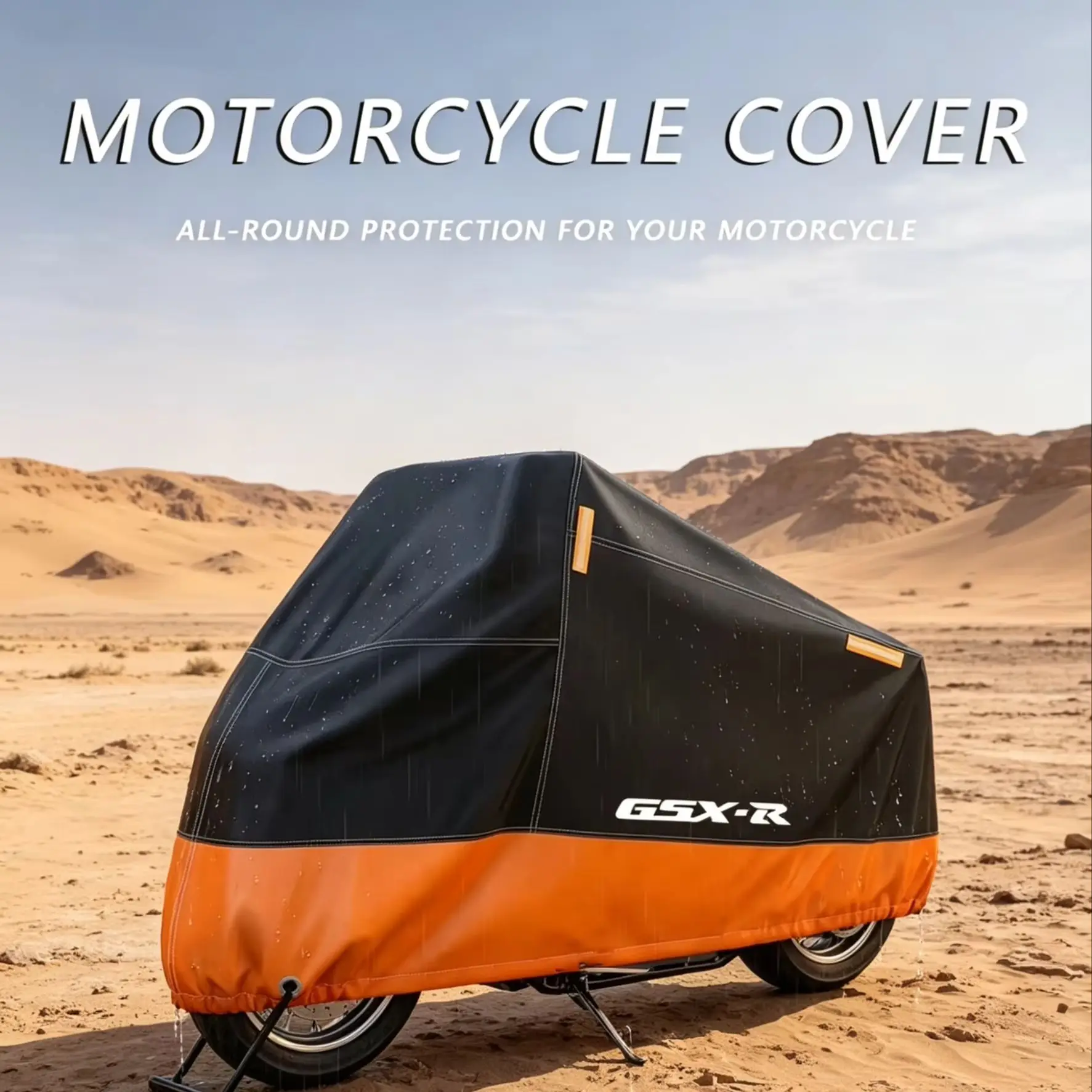 

All-Weather Motorcycle Cover – Rainproof & Waterproof Heavy Duty Polyester for Suzuki GSX-R600 / GSX-R750 (2006-2010 K6-K8)