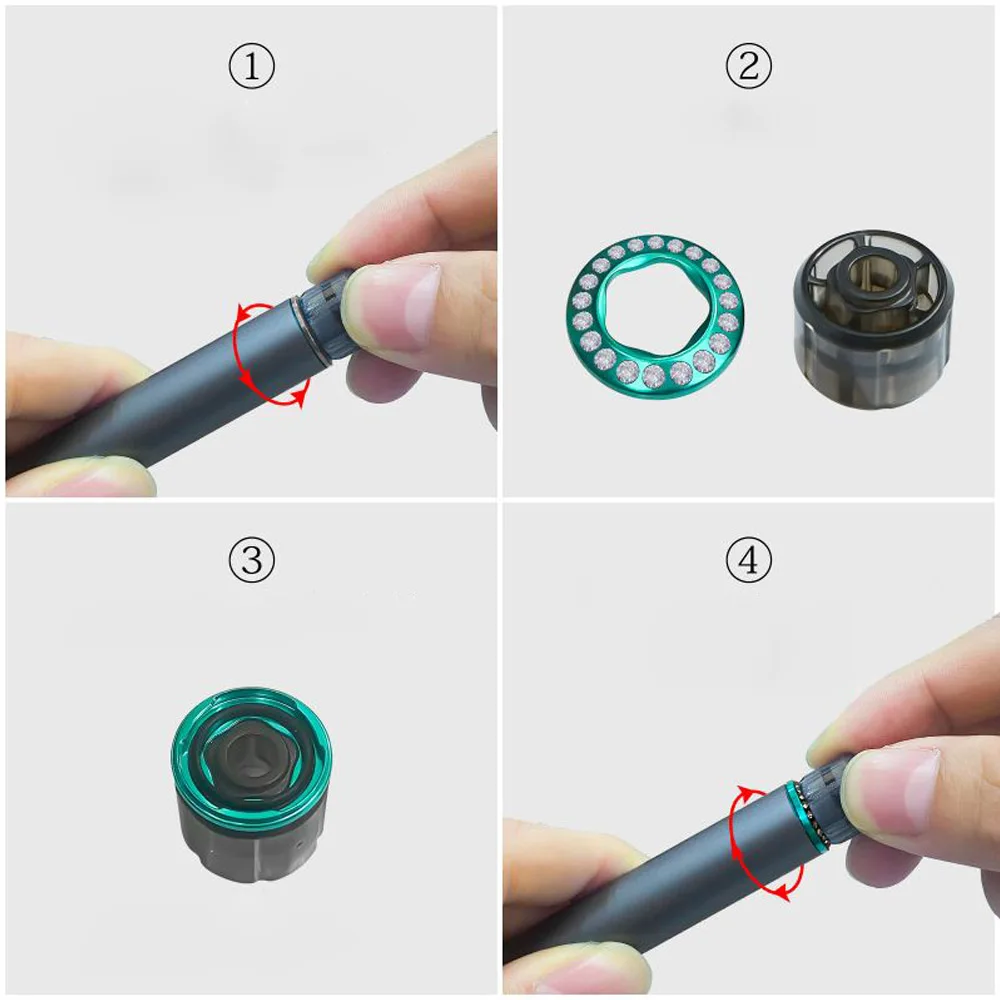 1pc, Colorful Bling Ring For IQOS iluma Cap For IQOS ILUMA Prime Decoration Replacable Rings Accessories