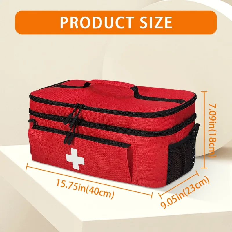 Travel medicine bag storage bag Drug storage box Pill bottle storage box Storage household travel first aid kit