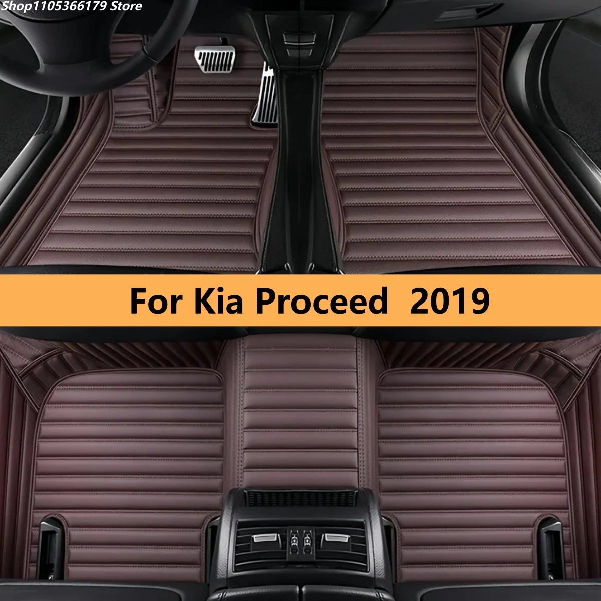 

Автомобильные коврики на заказ для Kia Proceed 2019: полный комплект для переднего и заднего ряда, ковровые накладки для пола автомобиля