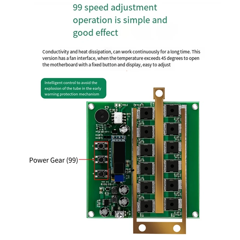 1 Set Digital Display Spot Welder Control Board Set Intelligent For Lithium Battery 18650