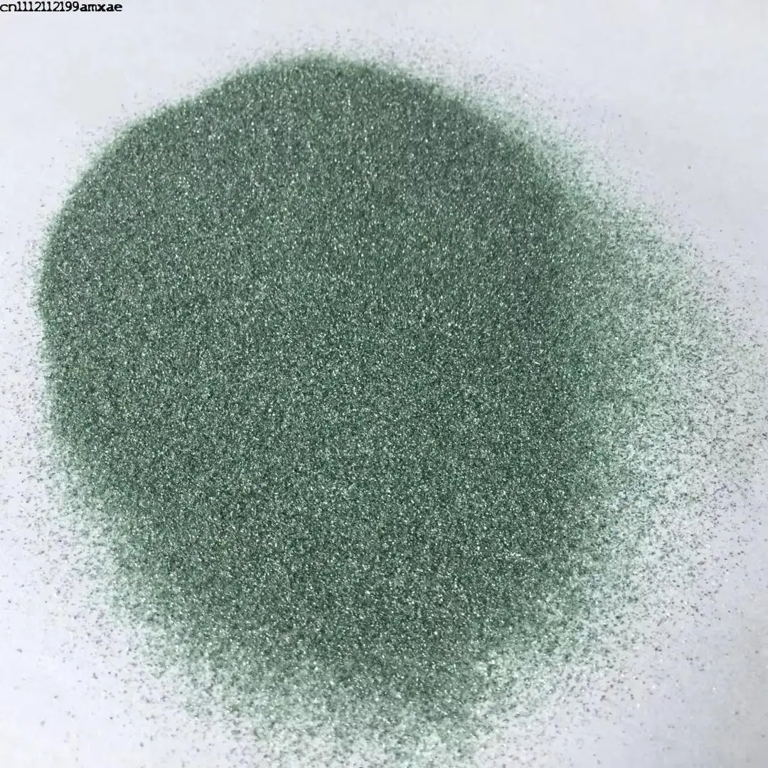 Green Silicon Carbide Powder Granules 16~8000 Mesh Green SiC Grit for Sandblasting Polishing Abrasive Tools Refractory Material