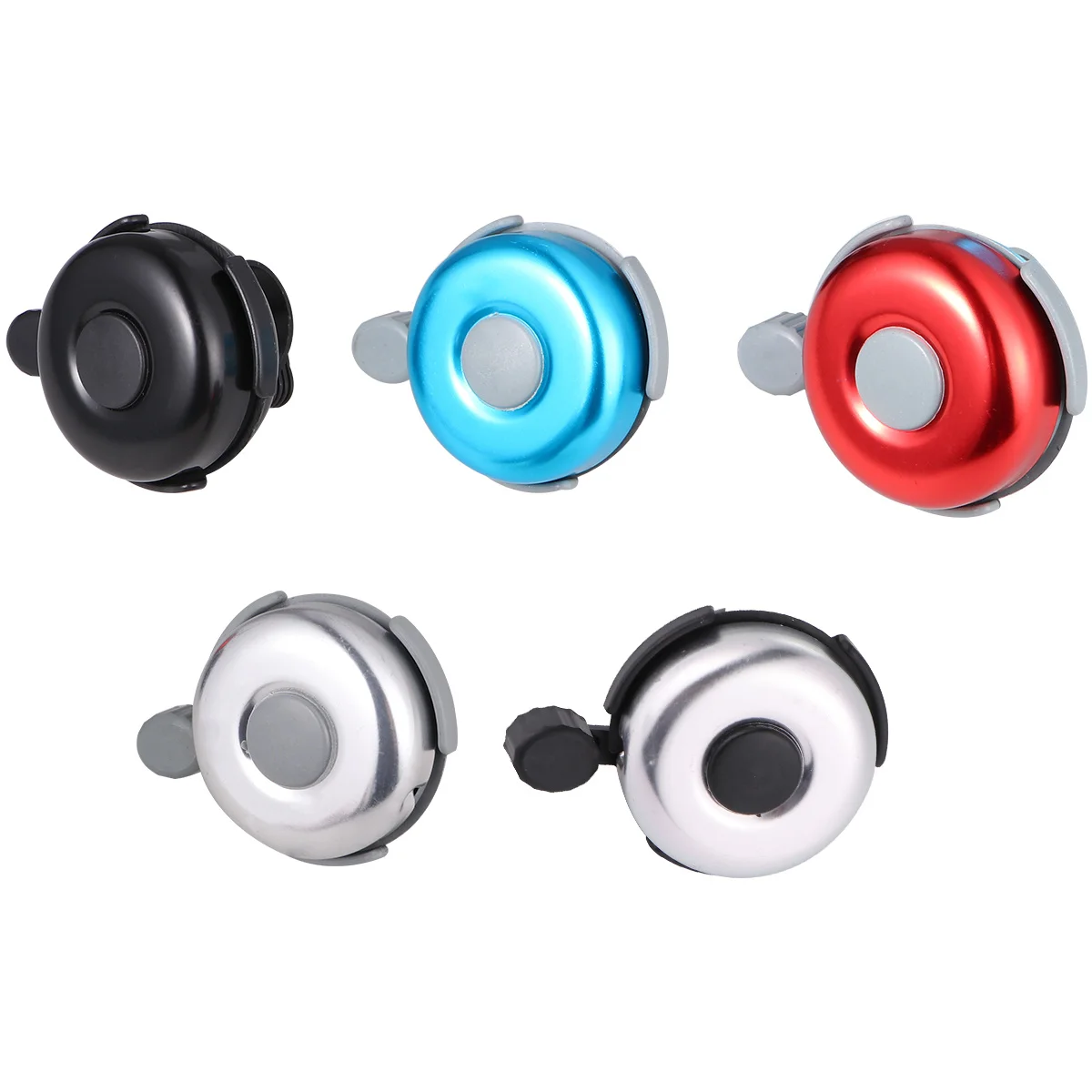 10Pcs Compact Bike Bell Aluminum Construction Sturdy Reliable Safety Reminder for Bicycles Practical Gift for Friends Random