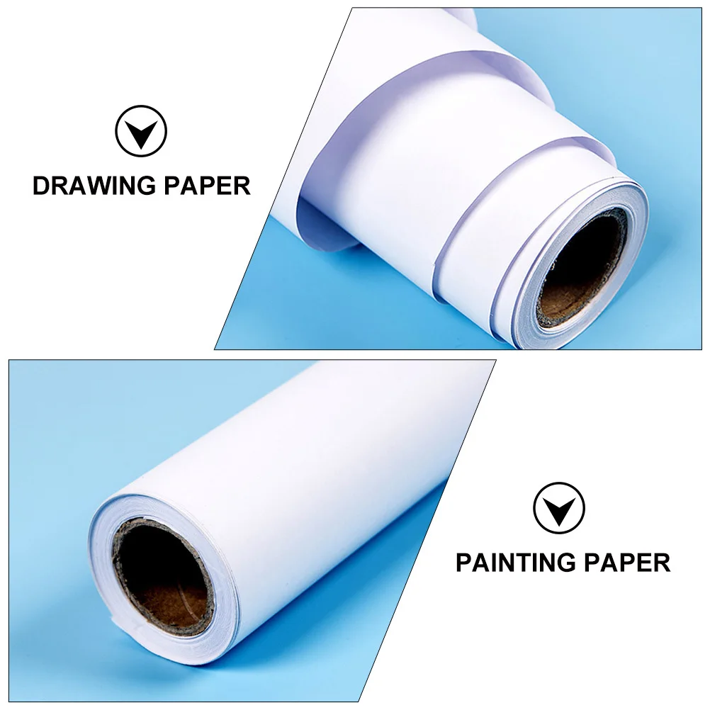 لفة ورق رسم بطول 10 أمتار لسطح أملس ناعم لتطوير القدرات اليدوية للذكاء ورق رسم فارغ #1