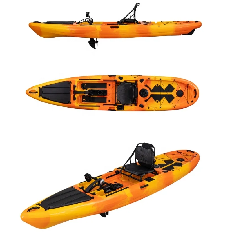 

LSF Colorful 13FT 3.96 Meter Pedal Kayak Sea Kayak Boat with Mount HDPE Hull for Sea Activities