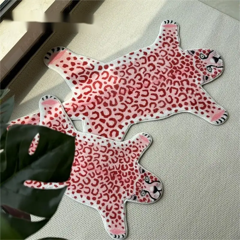 VIKAMA Art Unregelmäßiger Kunst-Kaschmir-Teppich für Mädchenzimmerdekoration, einfache und weiche, rutschfeste Bodenmatte für das Wohnzimmer zu Hause