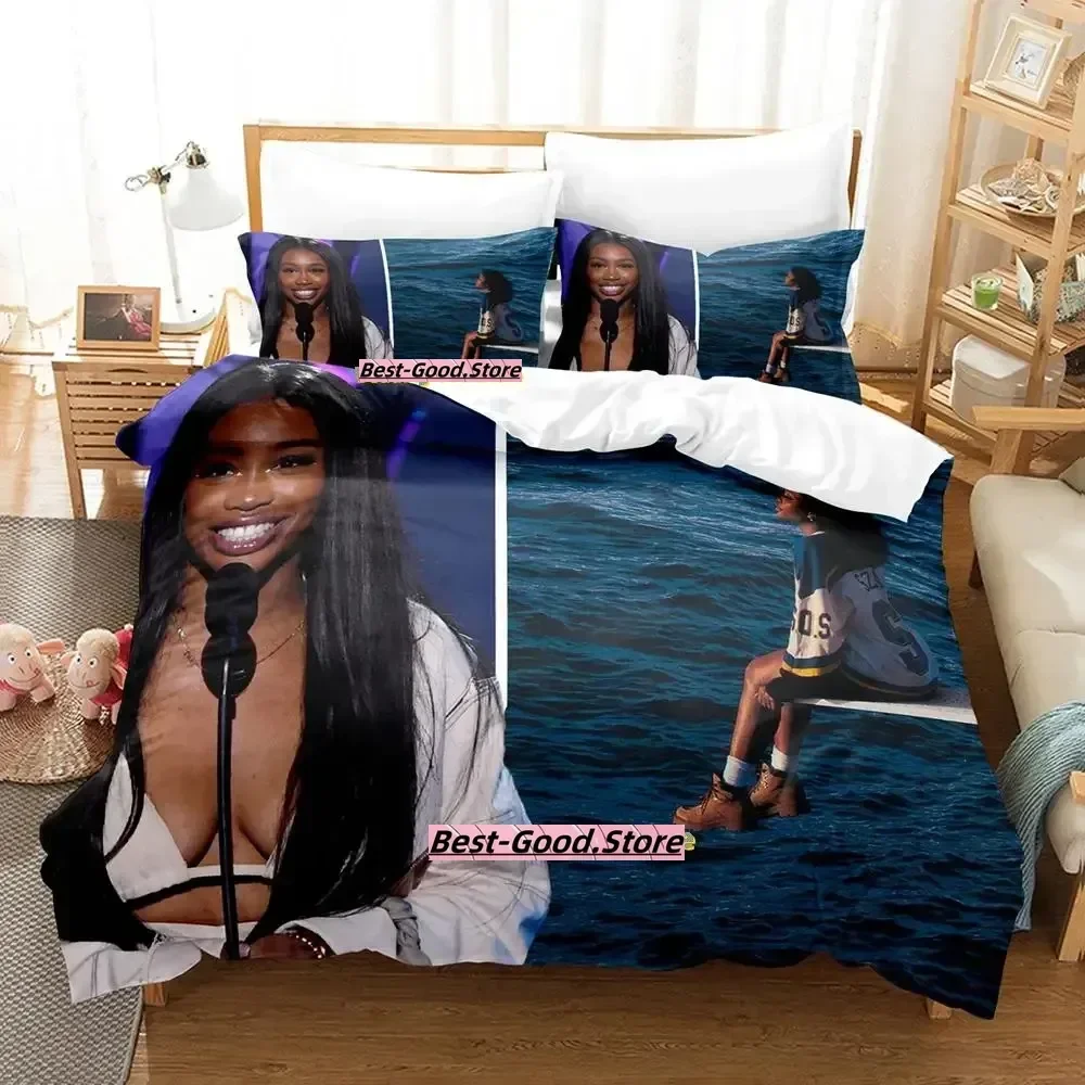 

SZA Anime parure de lit Bed Printed Bed Set Duvet Cover Pillowcase Bedding Set Bed Linen Sheet Quilt Cover Full Queen King Size