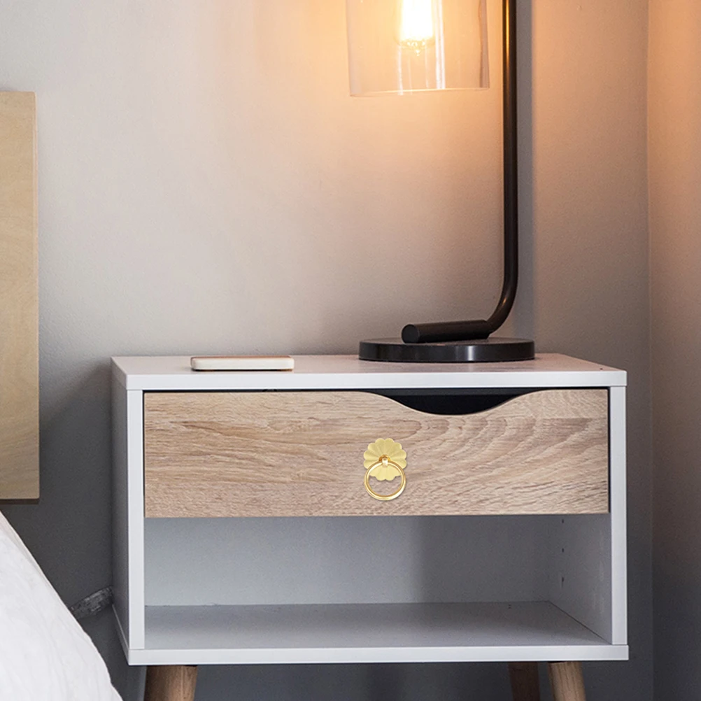 

Brass Drawer Pulls Single Hole Ring H Door Knobs Furniture Hinges Cupboard H les Wardrobe Pulls Bright Color Modern Style